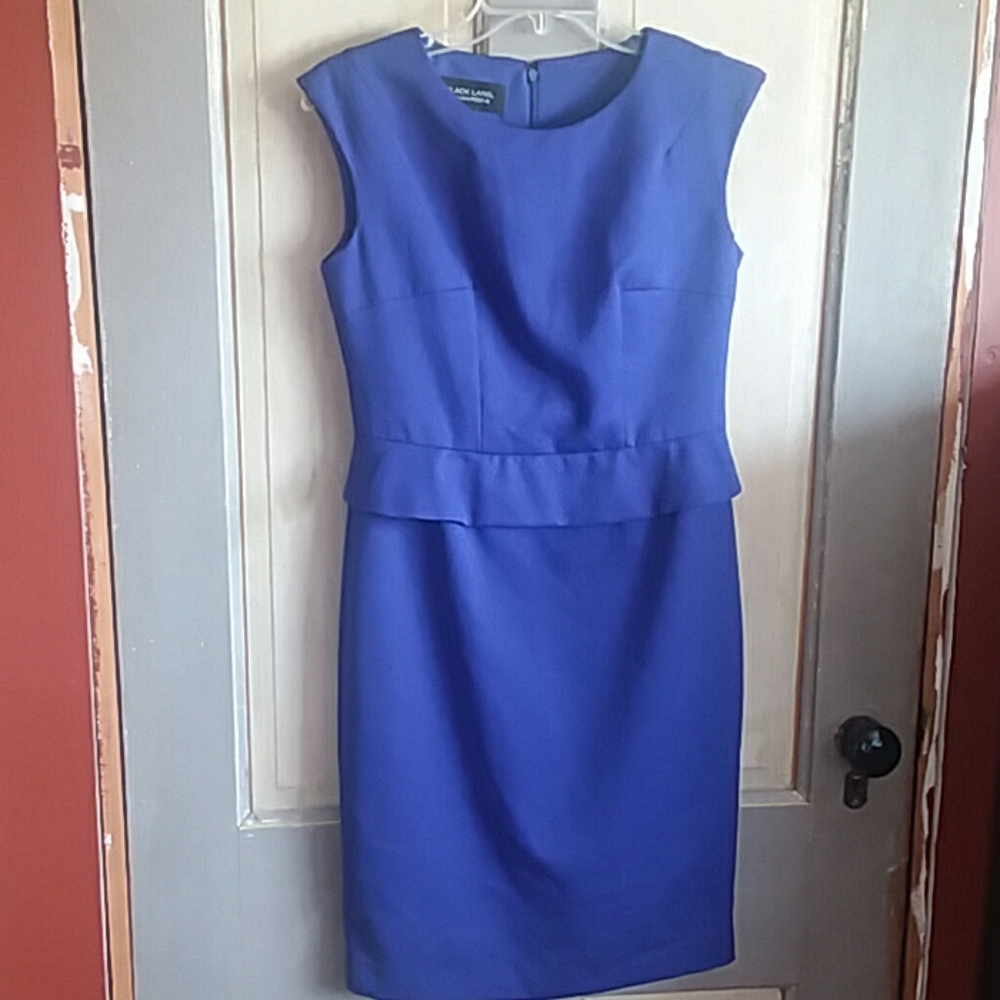 Black Label By Evan Picone Blue Dress